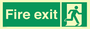 SB419: "Fire Exit"  No Arrow Sign