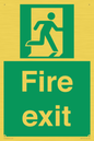 SB419: "Fire Exit"  No Arrow Sign