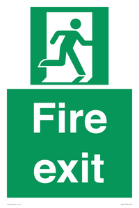 SB419: "Fire Exit"  No Arrow Sign