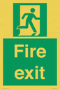 SB419: "Fire Exit"  No Arrow Sign