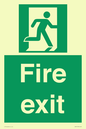 SB419: "Fire Exit"  No Arrow Sign