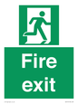 SB419: "Fire Exit"  No Arrow Sign