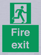 SB419: "Fire Exit"  No Arrow Sign