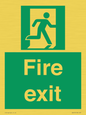 SB419: "Fire Exit"  No Arrow Sign