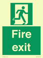 SB419: "Fire Exit"  No Arrow Sign