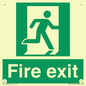 SB419: "Fire Exit"  No Arrow Sign