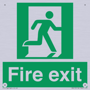 SB419: "Fire Exit"  No Arrow Sign