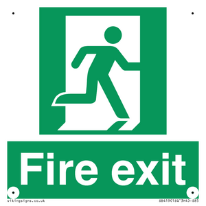SB419: "Fire Exit"  No Arrow Sign