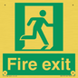 SB419: "Fire Exit"  No Arrow Sign