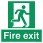 SB419: "Fire Exit"  No Arrow Sign