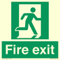 SB419: "Fire Exit"  No Arrow Sign