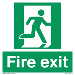 SB419: "Fire Exit"  No Arrow Sign