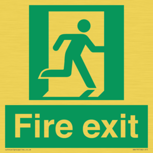 SB419: "Fire Exit"  No Arrow Sign