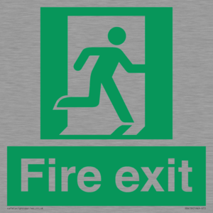 SB419: "Fire Exit"  No Arrow Sign
