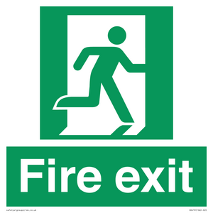 SB419: "Fire Exit"  No Arrow Sign