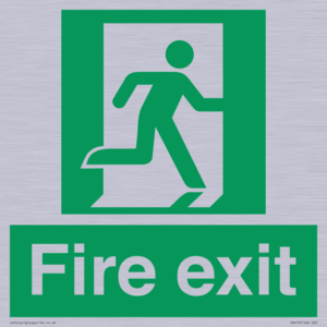 SB419: "Fire Exit"  No Arrow Sign