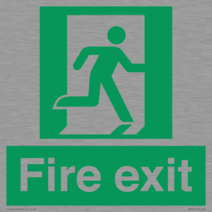 SB419: "Fire Exit"  No Arrow Sign