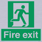 SB419: "Fire Exit"  No Arrow Sign