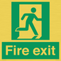 SB419: "Fire Exit"  No Arrow Sign