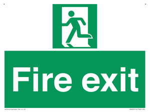 SB420: Fire Exit signs without arrows