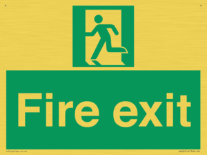 SB420: Fire Exit signs without arrows