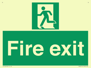 SB420: Fire Exit signs without arrows