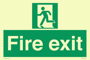 SB420: Fire Exit signs without arrows