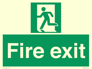 SB420: Fire Exit signs without arrows