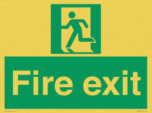 SB420: Fire Exit signs without arrows