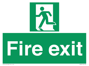 SB420: Fire Exit signs without arrows