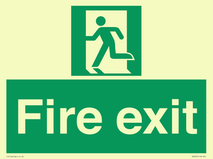 SB420: Fire Exit signs without arrows