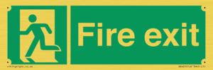SB420: Fire Exit signs without arrows