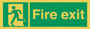 SB420: Fire Exit signs without arrows