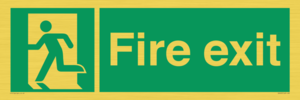 SB420: Fire Exit signs without arrows