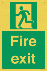 SB420: Fire Exit signs without arrows