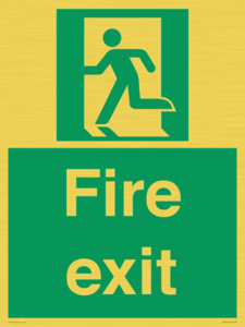 SB420: Fire Exit signs without arrows