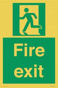 SB420: Fire Exit signs without arrows