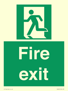 SB420: Fire Exit signs without arrows