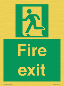 SB420: Fire Exit signs without arrows