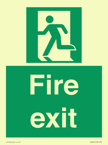 SB420: Fire Exit signs without arrows