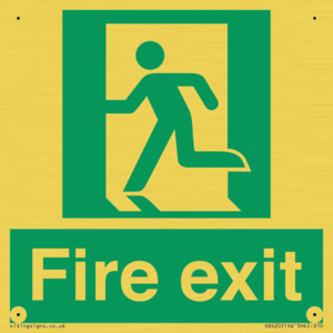 SB420: Fire Exit signs without arrows