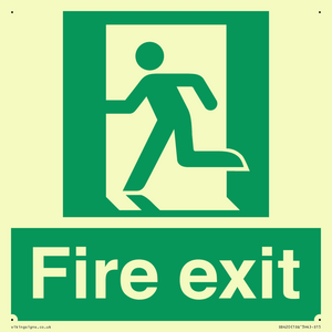 SB420: Fire Exit signs without arrows