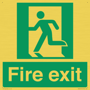 SB420: Fire Exit signs without arrows