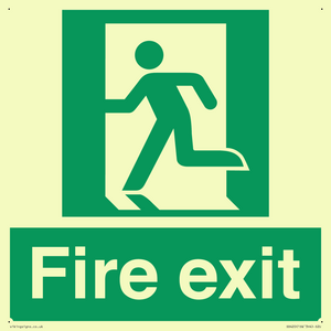 SB420: Fire Exit signs without arrows