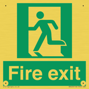 SB420: Fire Exit signs without arrows