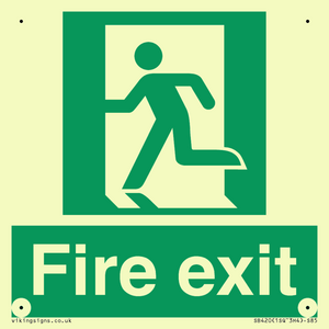 SB420: Fire Exit signs without arrows