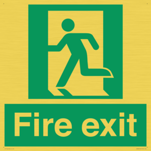SB420: Fire Exit signs without arrows