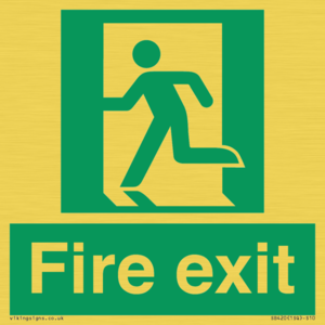SB420: Fire Exit signs without arrows