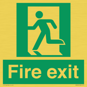 SB420: Fire Exit signs without arrows