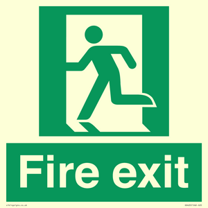 SB420: Fire Exit signs without arrows
